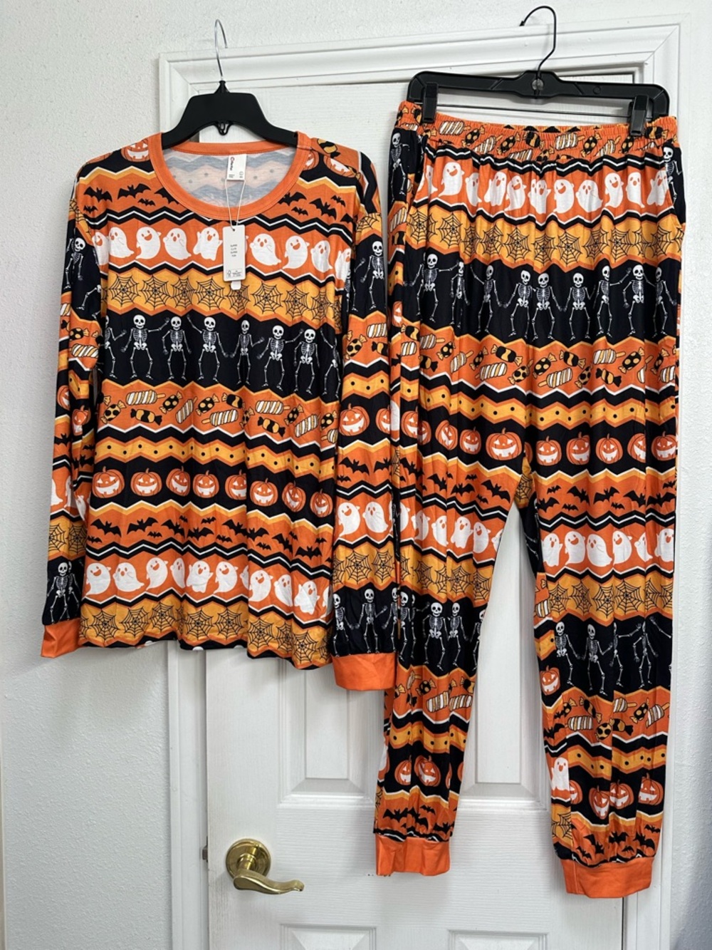 NWT PatPat Halloween Ladies Pajama Set Large